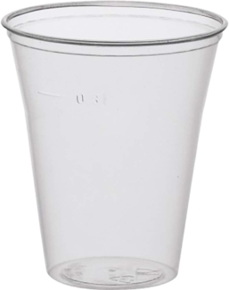75 Trinkbecher, PS 0,3 l Ø 9,5 cm · 11 cm klar mit Schaumrand
