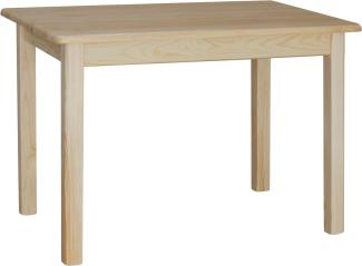 Esstisch Küchentisch 100x60 cm Speisetisch Kiefer Tisch massiv Restaurant Hersteller NEU (Kiefer LACKIERT)