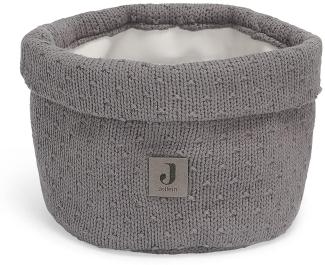 Jollein Bliss Knit Korb Storm Grey - Grau