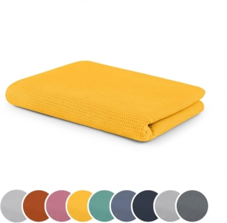 Wohndecke Kuscheldecke, Waffeldecke, Sofadecke, sleepling, Ökotex Made in Green, hautsympathisch, temperaturregulierend