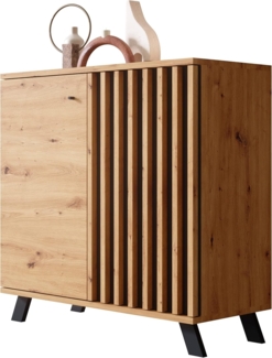 Newroom Kommode Barea, Wildeiche Sideboard Modern Wandpaneel Vintage Highboard Anrichte