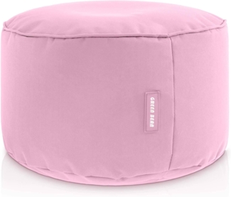 Green Bean Sitzsack-Hocker 25x45 cm mit EPS-Perlen Füllung - Fußhocker Fußkissen Sitz-Pouf für Sitzsäcke - Bodenkissen für Kinder und Erwachsene - Fußablage Sitzkissen Sitzhocker Rosa