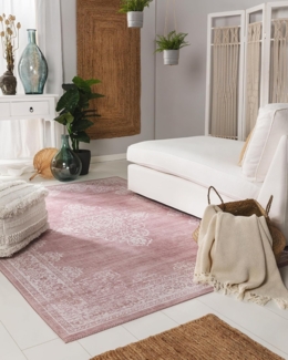 benuta Teppich Laury, rechteckig, Höhe: 5 mm, Wohnzimmer, Schlafzimmer, Esszimmer, Flur, Kunstfaser, Rutschfest