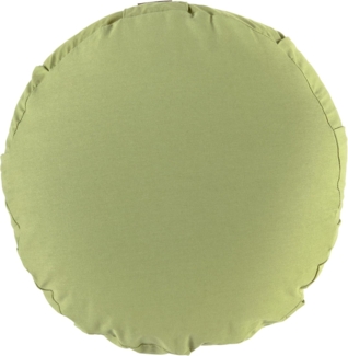 GORILLA SPORTS Bodenkissen Yogakissen - Rund, 100%Baumwolle, Meditationskissen, Sitzhöhe 18cm, Ø 30cm, Sitzkissen, Yoga Bolster, mit Griff, Waschbarer, Farbwahl
