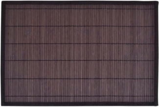 6 Bambus-Platzdeckchen 30 x 45 cm Dunkelbraun 242110