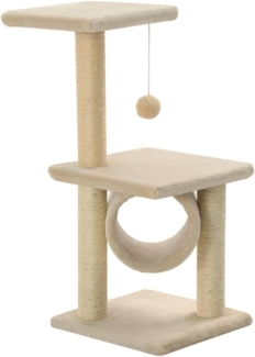 vidaXL Katzen-Kratzbaum Sisal 65 cm Beige 170548