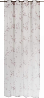 ELBERSDRUCKE Vorhang Ösenschal Kyoto 09 beige Vorhang halbtransparent 255x140 cm (1 St), halbtransparent