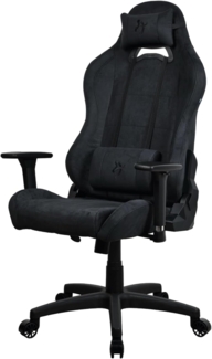 Arozzi Torretta Premium Supersoft™ Ergonomischer Gaming- und Bürostuhl mit fortschrittlichem Sitzmechanismus, 3D-Armlehnen, hohe Rückenlehne, drehbare Neigungswippe, 2 Stützkissen – [Pure Black]