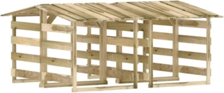 vidaXL Pergolen mit Dach 4 Stk. 100x90x100 cm Kiefernholz Imprägniert 3096646