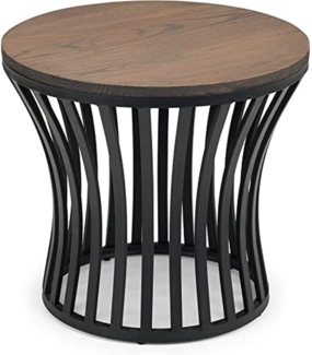 Julian Bowen Washington Beistelltisch, Mokka-Ulme und schwarz