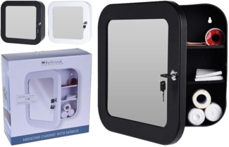 Medizinschrank mit Spiegel, 32 x 32 x 15 cm