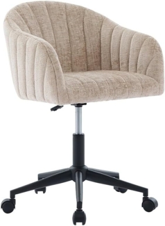 Vente-unique - Bürostuhl - Stoff - Beige - Höhenverstellbar - TOSILI
