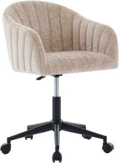 Vente-unique - Bürostuhl - Stoff - Beige - Höhenverstellbar - TOSILI