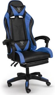 Chefsessel Stuhl Home Office Chair Racing Bürostuhl Sportsitz Büro Stuhl Schwarz / Blau