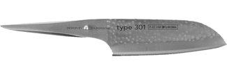 P-02 HM CHROMA type 301 Santoku mit Hammerschlag