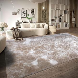 ELLE DECORATION Hochflor-Teppich Calida, rechteckig, Höhe: 28 mm, Langflor, Shaggy, einfarbig, flauschig, weich, glänzend, modern, uni