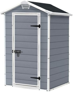 KETER GARTENHAUS MANOR 4x3 GRAU/WEISS 128 x 94 x 196 cm