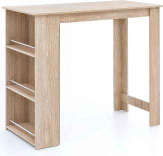Wohnling Bartisch 120x60 cm Stehtisch Holz Küchenbartisch