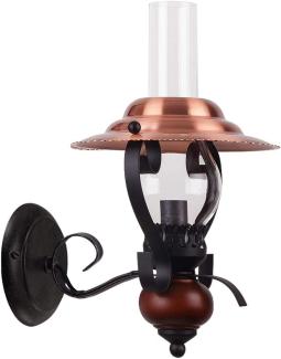 Rabalux Enna Wandleuchte 1x E14 schwarz, bronze, Walnuss