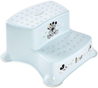 Keeeper Tritthocker zweistufig mit Anti-Rutsch-Funktion Mickey Maus Blau