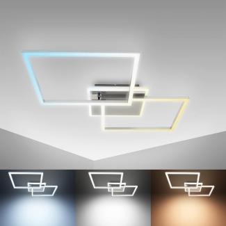 B.K.Licht Deckenleuchte BKL1440, Dimmfunktion, LED fest integriert, LED-Deckenlampe dimmbar Frame schwenkbar CCT Farbtemperatur