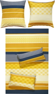 Erwin Müller Bettwäsche Wendebettwäsche, Biber, Grafik