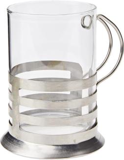 AXENTIA Teeglas mit Edelstahlhalter 200 ml