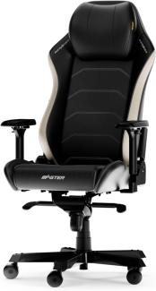 DXRacer MASTER XL Schwarz & Weiß Mikrofaser Leder das Orginal Gaming Stuhl