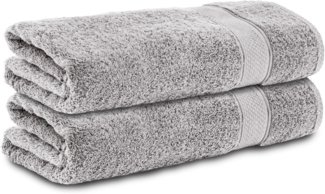 Komfortec Badetücher Duschtücher, 70x140cm Größe, Doppelpack, %100 Baumwolle, Handtücher, Frottier (2-St), Frottee, Weich, Saugstark