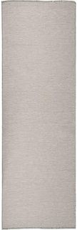 vidaXL Outdoor-Teppich Flachgewebe 80x250 cm Hellgrau 340779