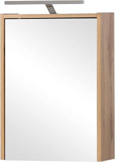 Schildmeyer Carlos Spiegelschrank, Holzwerkstoff, Eiche Landhaus Dekor, 43,5 cm