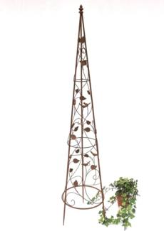Rankhilfe Pyramide 082547 aus Metall L-142cm Kletterhilfe Rankgerüst Ranke
