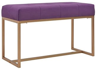vidaXL Bank 80 cm Lila Samt 247557