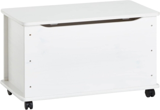 IDIMEX Spielzeugtruhe ELISA (Set), Truhe Aufbewahrung Spielzeug Kiste Kinder Box Kiefer massiv in weiss o