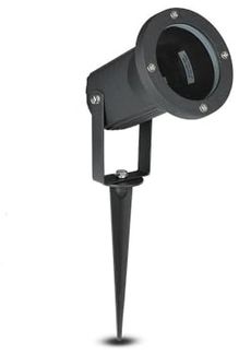 Steckleuchte, Alu, Glas, schwarz, Spot beweglich, H 33,5 cm