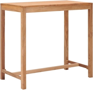 vidaXL Outdoor-Bartisch 110x60x105 Massivholz Teak 287234