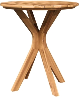 vidaXL Bistrotisch Braun 70 x 70 x 75 cm Teak-Massivholz 42006359