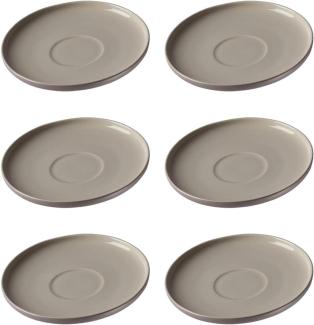 Ritzenhoff & Breker JASPER Kaffeeuntertasse ø 15 cm taupe 6er Set