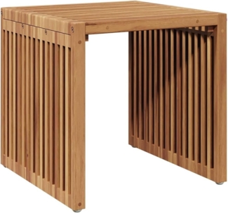 vidaXL Garten Beistelltisch Braun 45 x 42.5 x 45 cm Teak-Massivholz 42006352