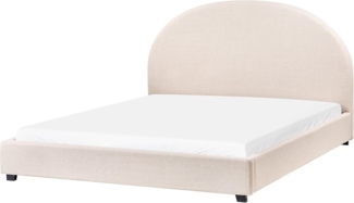 Wasserbett Stoff VAUCLUSE 160 x 200 cm Hellbeige
