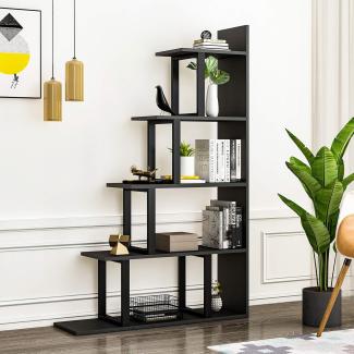 YITAHOME Bücherregale 10 Würfel Bücherregal Raumteiler Display Freistehendes Regal mit 10 Fächern 102 * 30 * 160 cm für Wohnzimmer Schlafzimmer Arbeitszimmer Schwarz