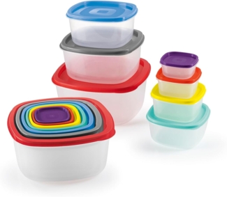 GOURMETmaxx Frischhaltedosen 28-tlg. mehrfarbig inkl. Deckel