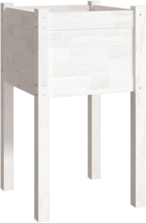 vidaXL Pflanzkübel Weiß 40x40x70 cm Massivholz Kiefer 810791