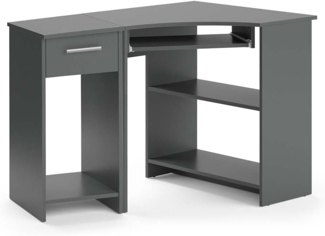 Eckschreibtisch Odin Anthrazit 83 x 76 cm Set mit PC-Schrank Vicco