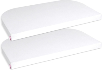 Babybay Jersey Spannbettlaken 2-er Pack, weiß für Babybay Maxi, Mini, Midi, Boxspring und Trend