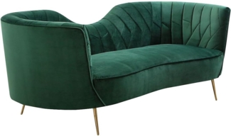 Vente-unique - Sofa 3-Sitzer - Samt - Dunkelgrün - ADELE von PASCAL MORABITO