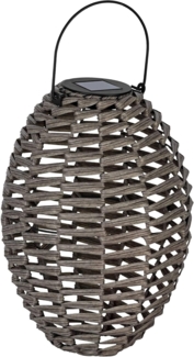 Eglo 48926 Solarleuchte Z_SOLAR LED 1x0,06W IP44 Stahl, Kunststoff grau 3000K H:31cm Ø22. 5cm mit ein/aus Schalter