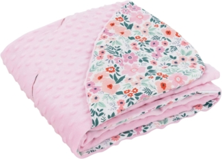 Einschlagdecke Kuscheldecke mit Kapuze aus Baumwolle Doppelseitig, Joyz, für Autositz Kinderwagen oder Buggy