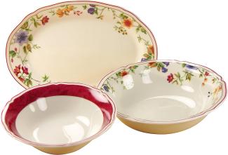 CreaTable 16146 Serviergeschirr Cornwall Garden für 1 Personen, Porzellan, bunt (1 Set, 3-teilig)