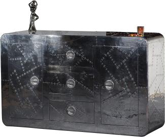 Sit Möbel Airman Sideboard L = 150 x B = 45 x H = 90 cm silber